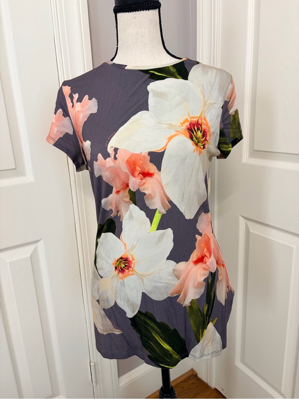 Ted Baker Chatsworth Bloom Floral Fitted Tee